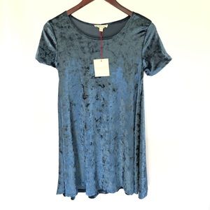 NWT Rolla Coster Crushed Velvet Swing Dress